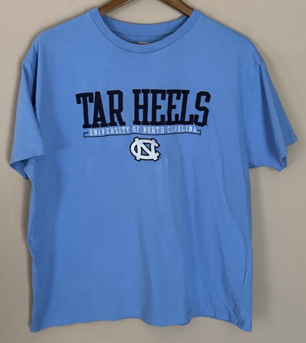 Proedge UNC Tar Heels North Carolina Blue T-shirt XL Embroidered